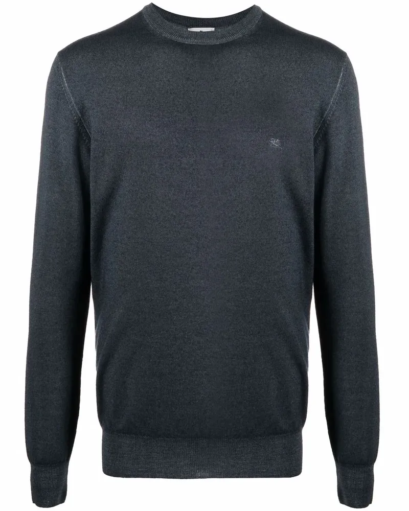 Etro Pullover mit Logo-Stickerei - Blau Blau