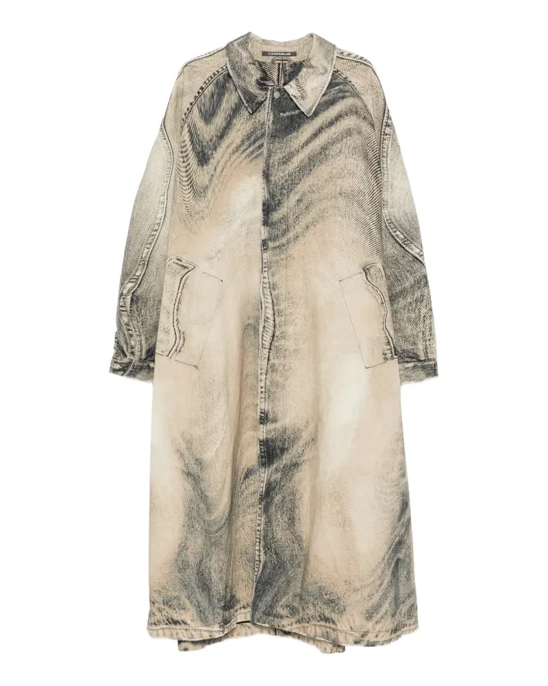 Camper distorted printed coat - Nude Nude