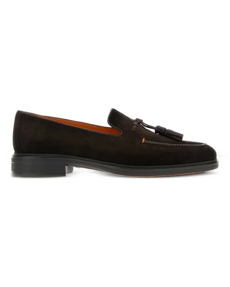 Santoni Easy Loafer aus Wildleder - Braun Braun