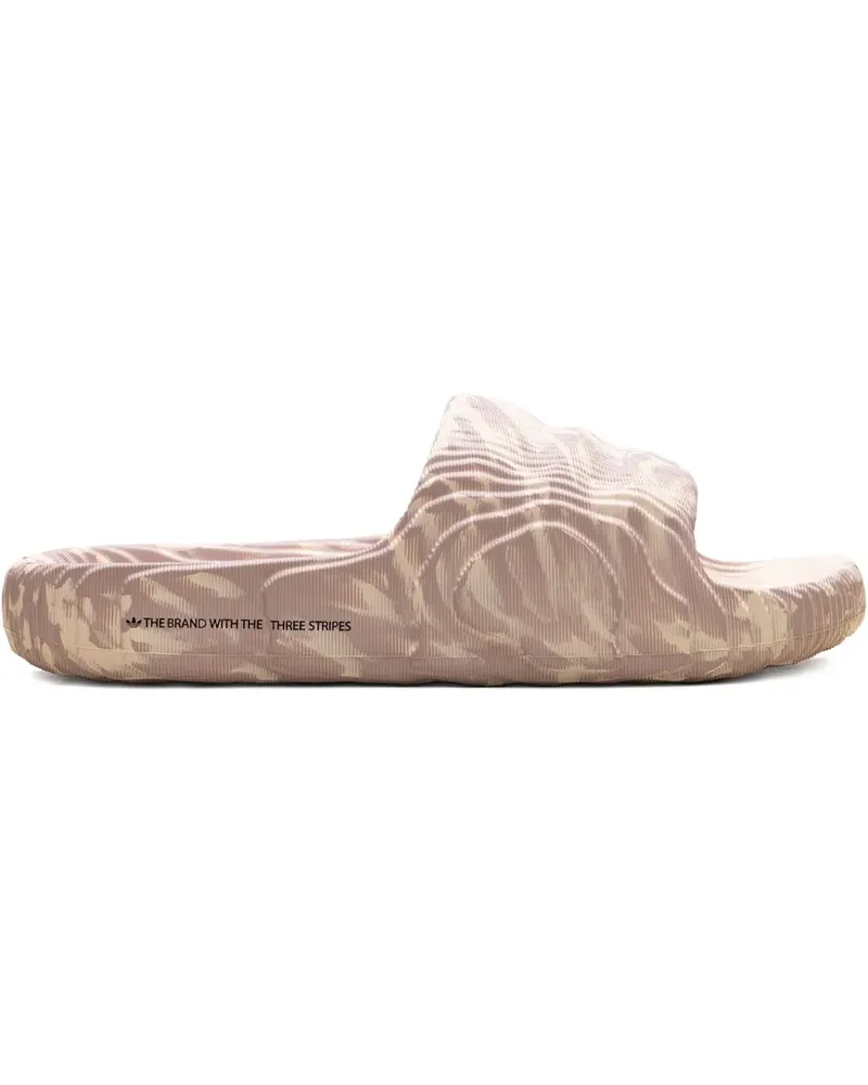 adidas Strukturierte Adilette Pantoletten - Nude Nude