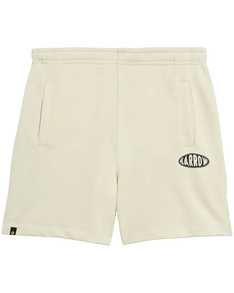 BARROW Joggingshorts mit Logo-Print - Nude Nude
