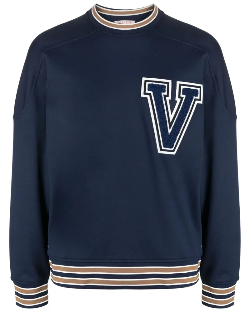 Valentino Garavani Sweatshirt mit VLOGO Blau