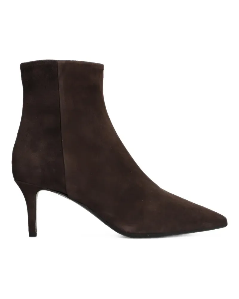 Fabio Rusconi calf suede pointed-toe ankle boots - Braun Braun
