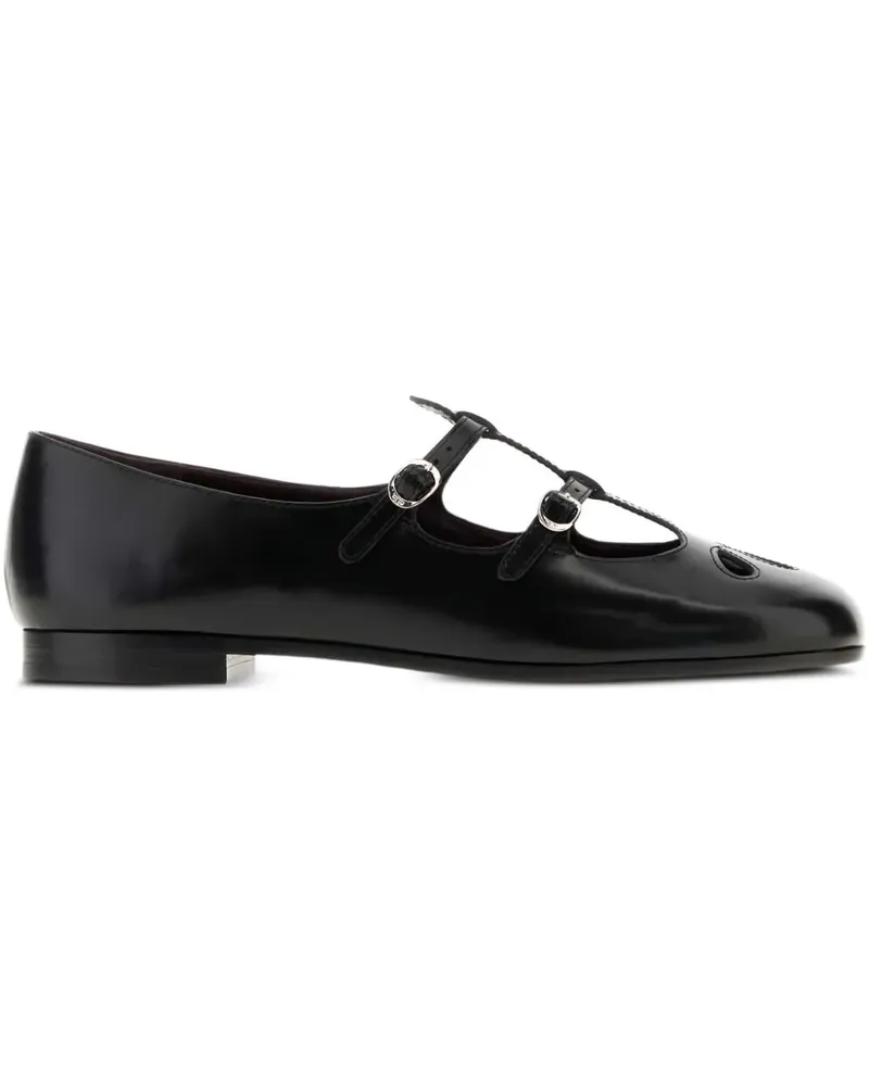 Tory Burch Flache Pumps mit Schnalle - Schwarz Schwarz