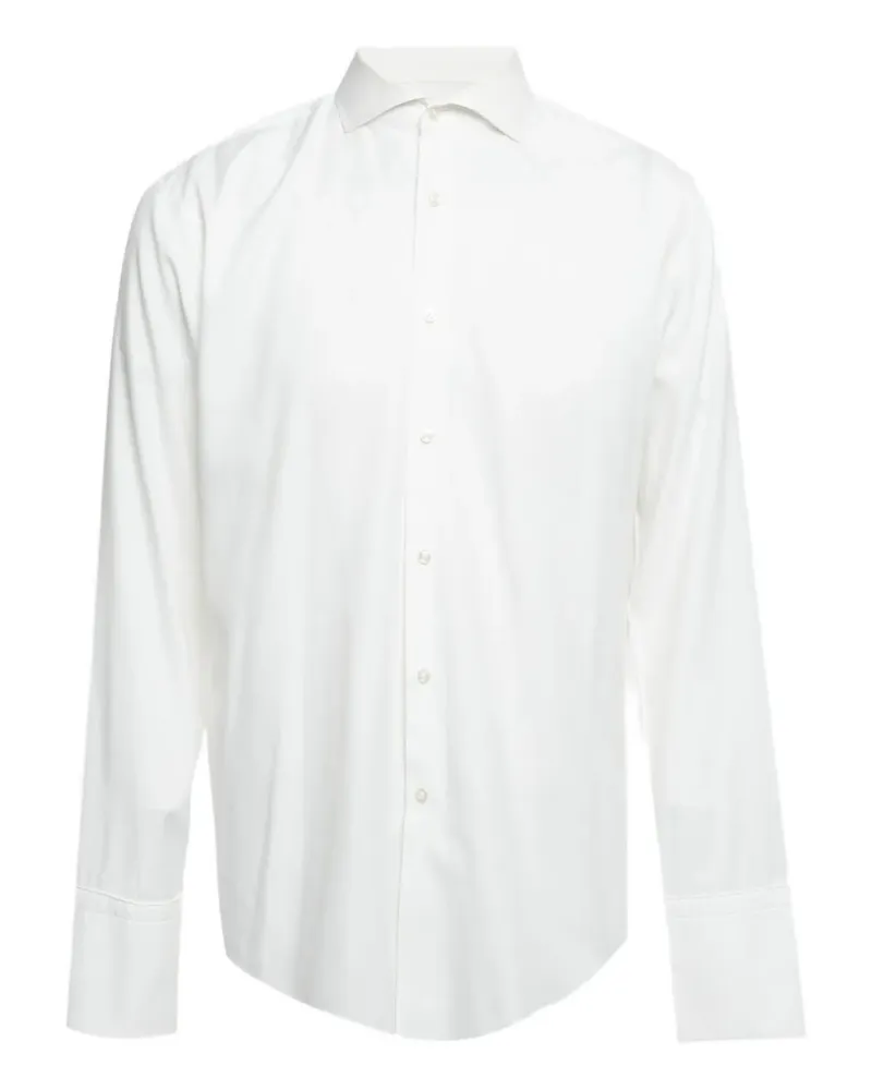 HUGO BOSS slim-fit cotton shirt - Weiß Weiß