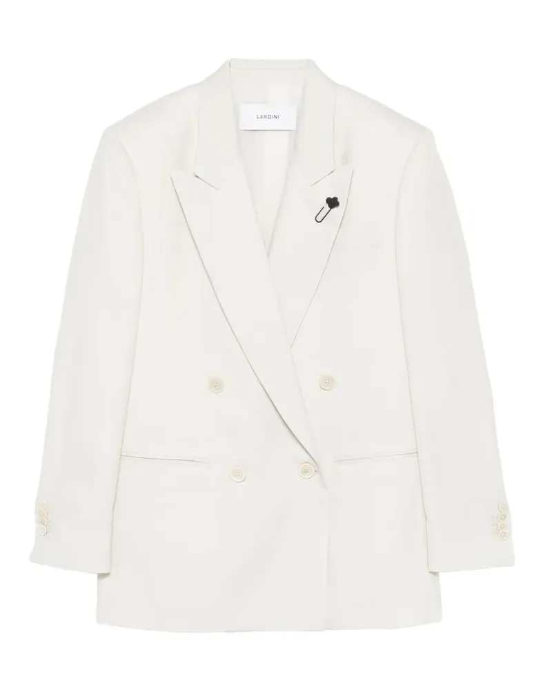 LARDINI double-breasted jacket - Nude Nude