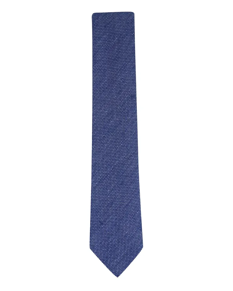 Ermenegildo Zegna textured tie - Blau Blau