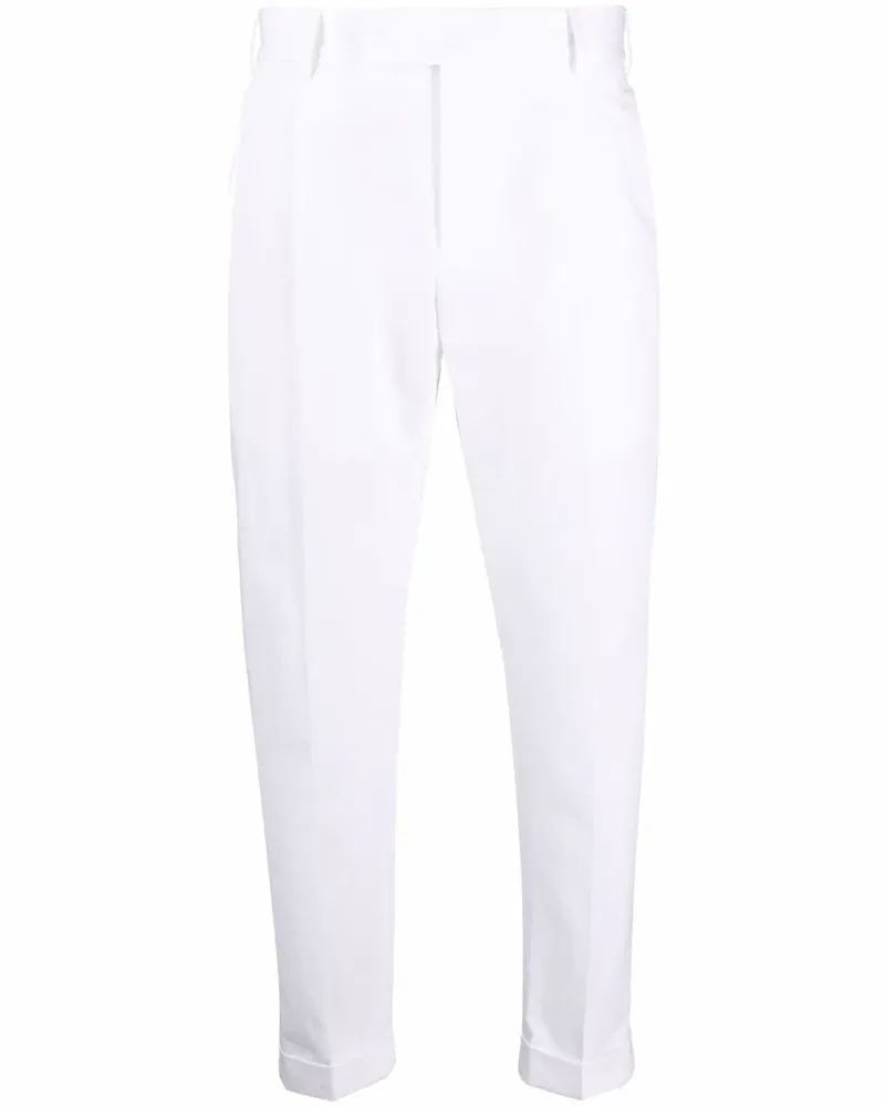 PT TORINO Cropped-Hose im Tapered-Design - Weiß Weiß