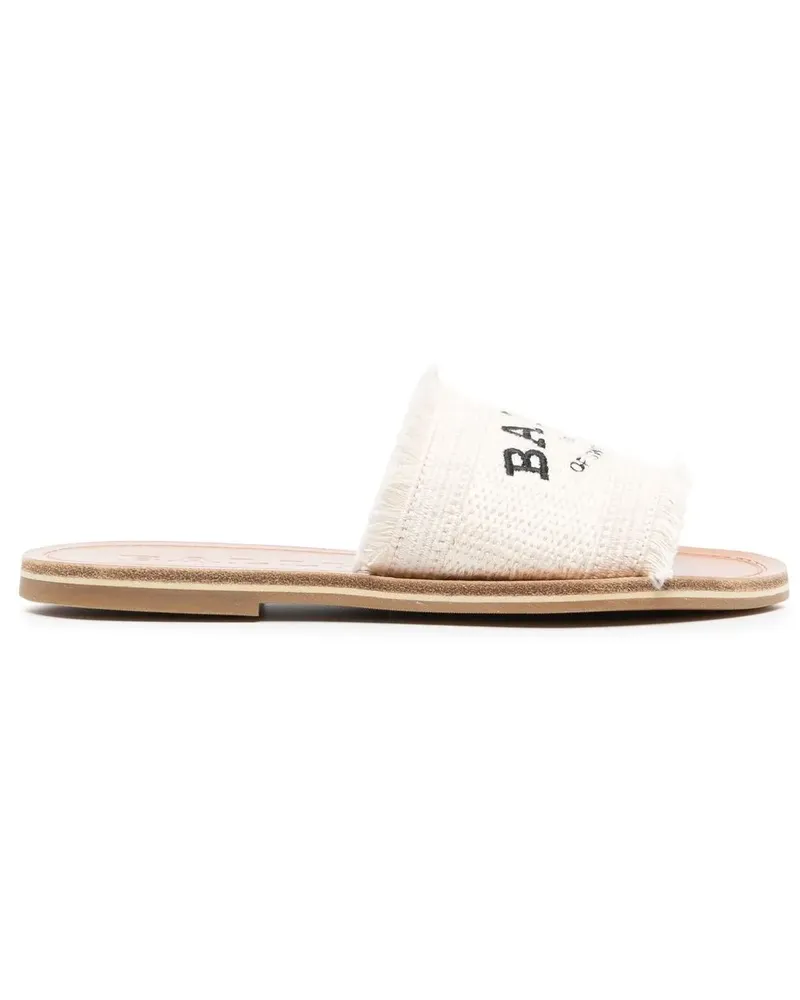 Bally Sandalen mit Logo-Stickerei - Nude Nude