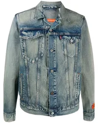 Heron Preston Trucker-Jeansjacke im Vintage-Look Blau