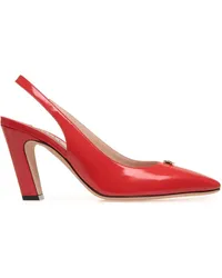 Bally Pumps mit Slingback-Riemen Rot