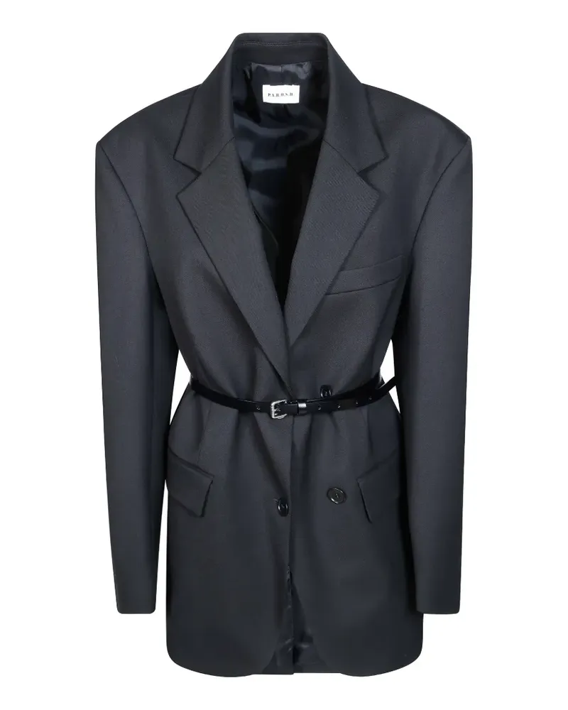 P.A.R.O.S.H. P.A.R.O H. belted double-breasted blazer - Schwarz Schwarz