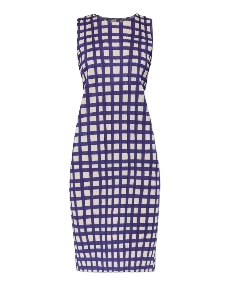 Issey Miyake Basket sleeveless midi dress - Blau Blau