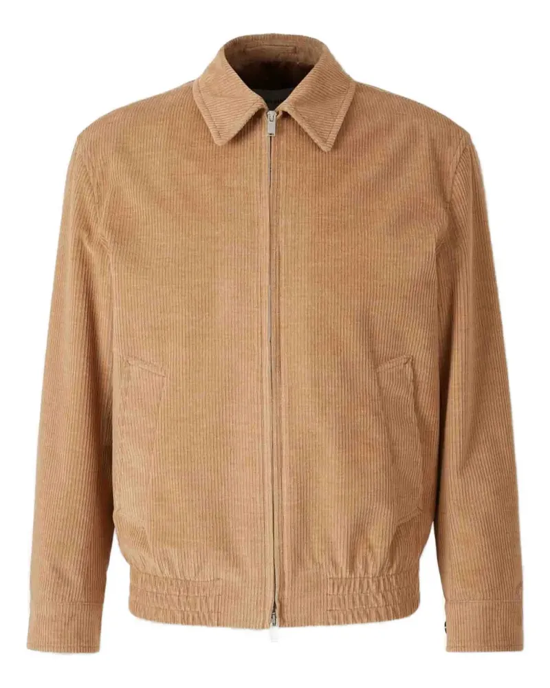 LARDINI Cordjacke mit Reißverschluss - Braun Braun