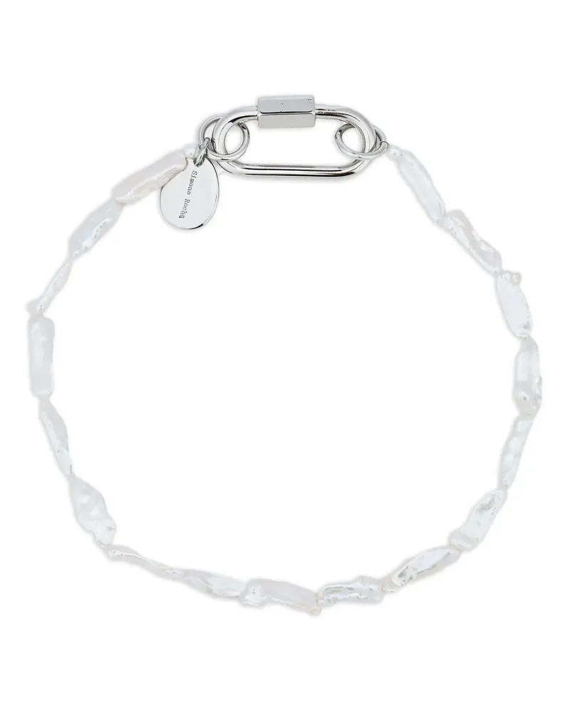 Simone Rocha Halskette mit Barockperlen - Silber Silber