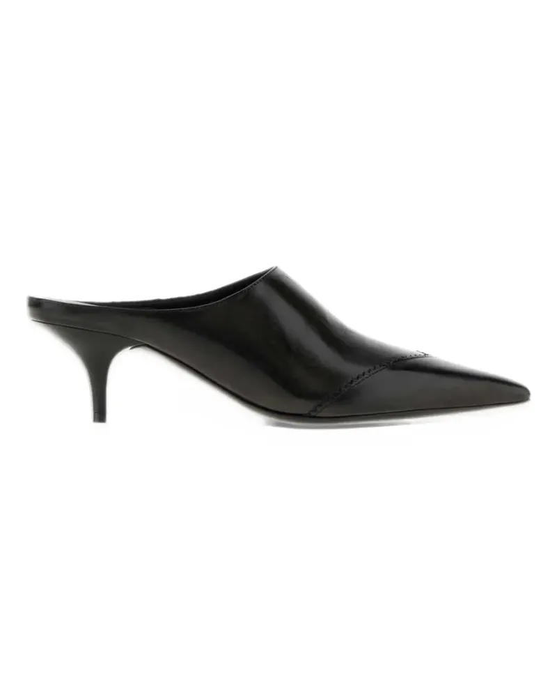 Miu Miu pointed-toe leather mules - Schwarz Schwarz