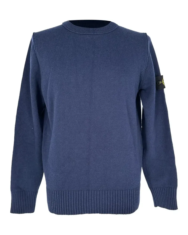 Stone Island crew-neck knitted sweater - Blau Blau