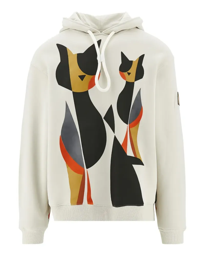 Emporio Armani printed hoodie - Nude Nude