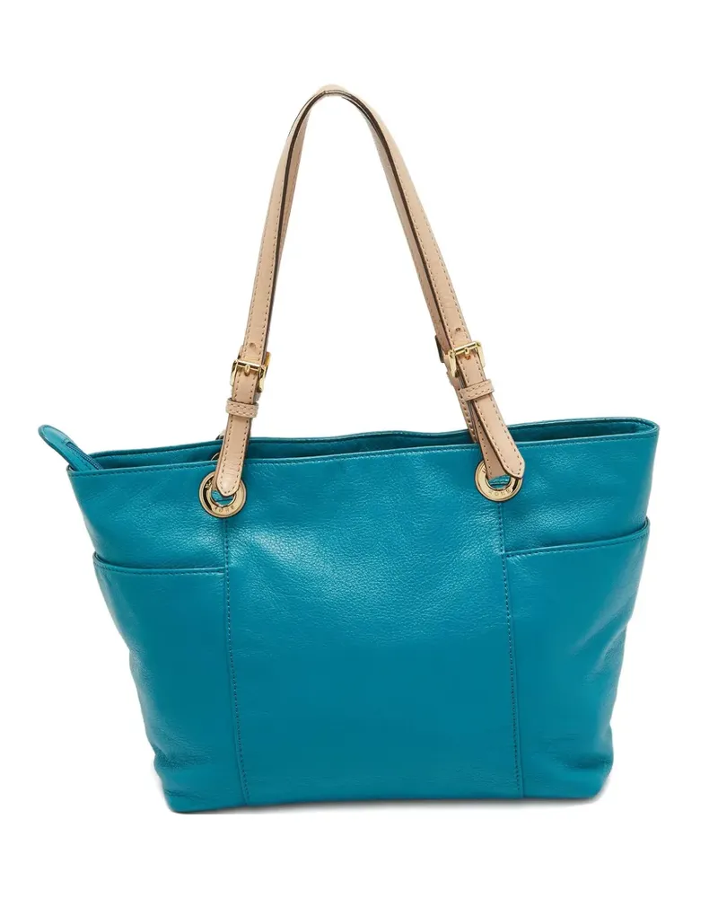 Michael Kors Leder-Tote Bag mit zwei Henkeln - Blau Blau