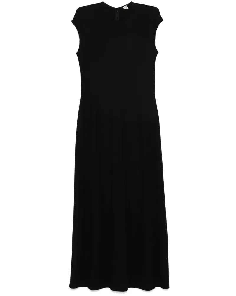 Totême Klassisches Jersey-Kleid - Schwarz Schwarz