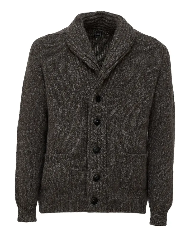 Fedeli Quito shawl-collar cardigan - Braun Braun