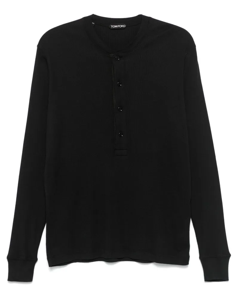 Tom Ford Fein geripptes T-Shirt - LB999 Lb999