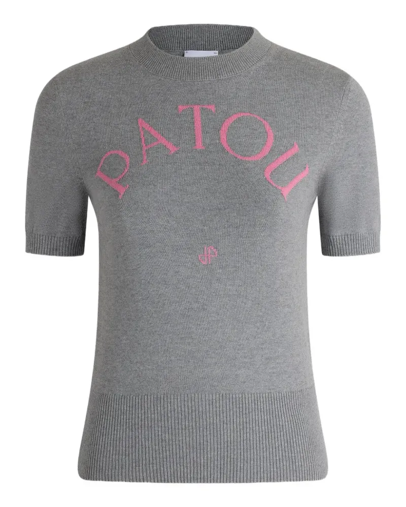 Patou Kurzärmeliger Pullover aus Jacquard - Grau Grau