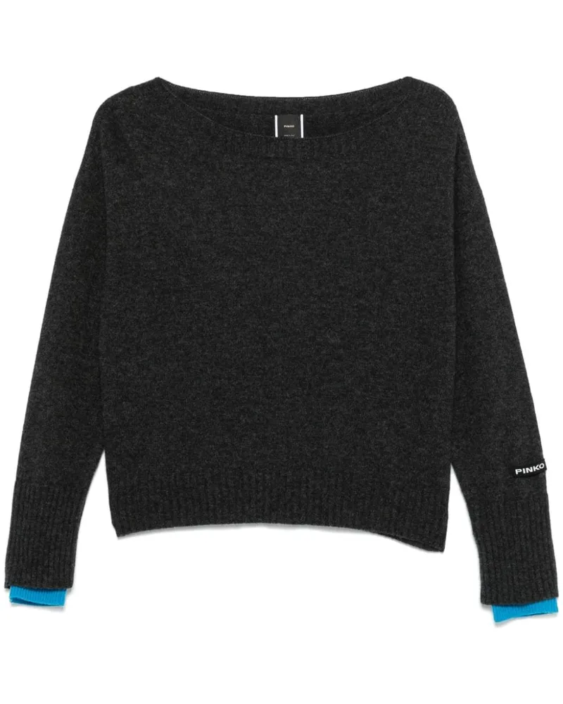 Pinko Pullover im Layering-Look - Grau Grau