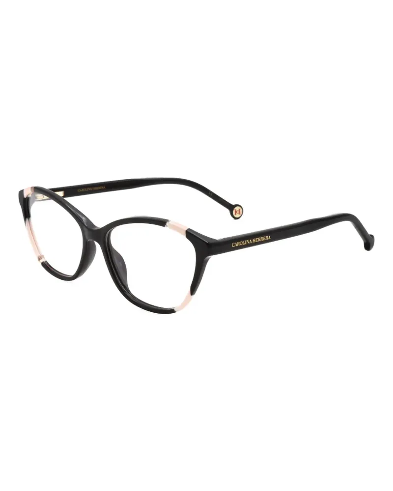 Carolina Herrera New York Cat-Eye-Brille - Schwarz Schwarz
