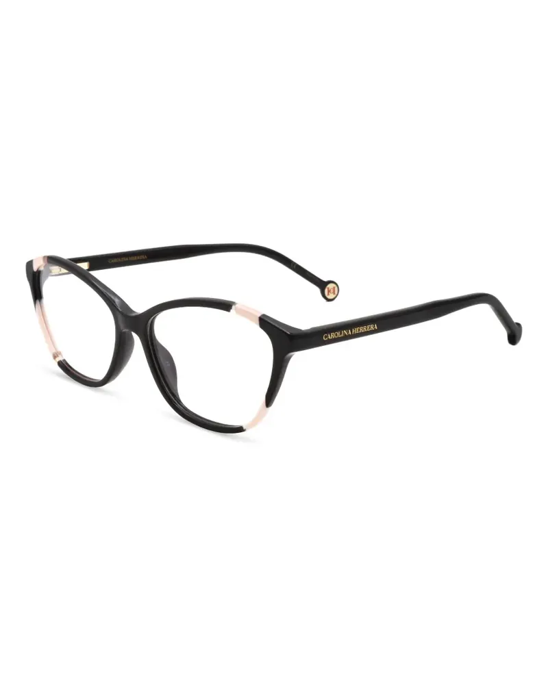 Carolina Herrera New York Cat-Eye-Brille - Schwarz Schwarz
