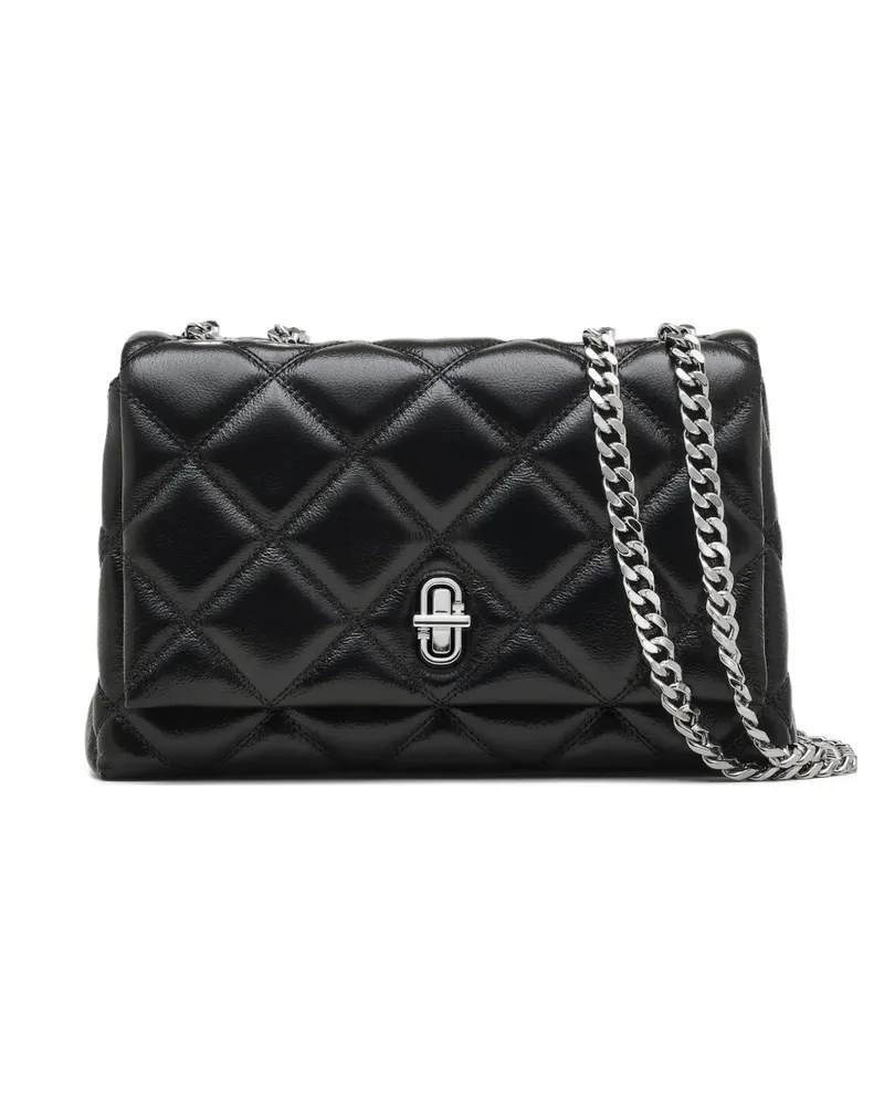 Marc Jacobs Gesteppte The Slim Schultertasche mit Kette - Schwarz Schwarz
