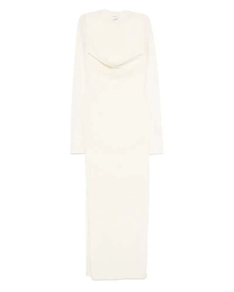 Nanushka Langes Kleid mit rundem Ausschnitt - Nude Nude
