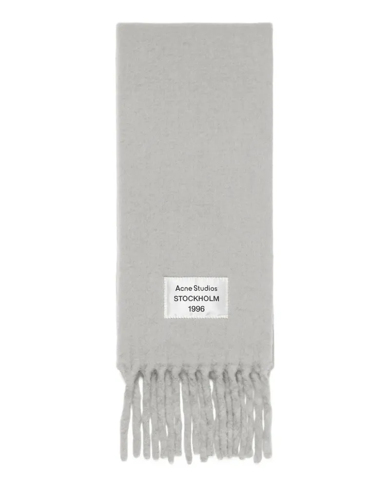 Acne Studios Schal mit Fransen - Grau Grau