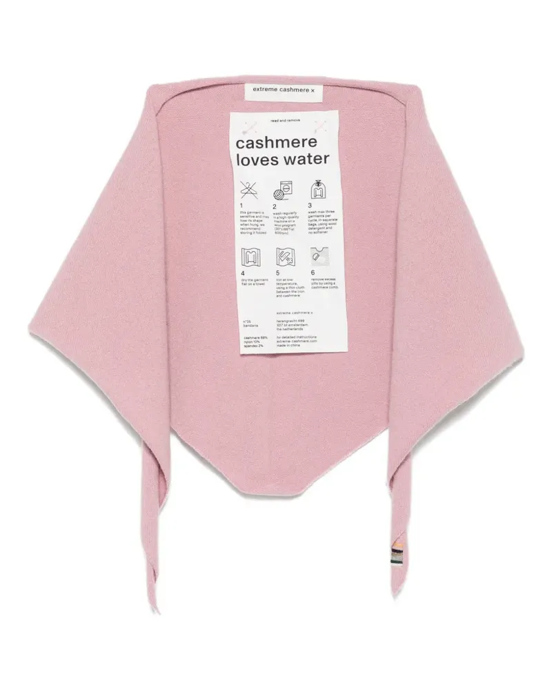 extreme cashmere No.35 Bandana - Rosa Rosa