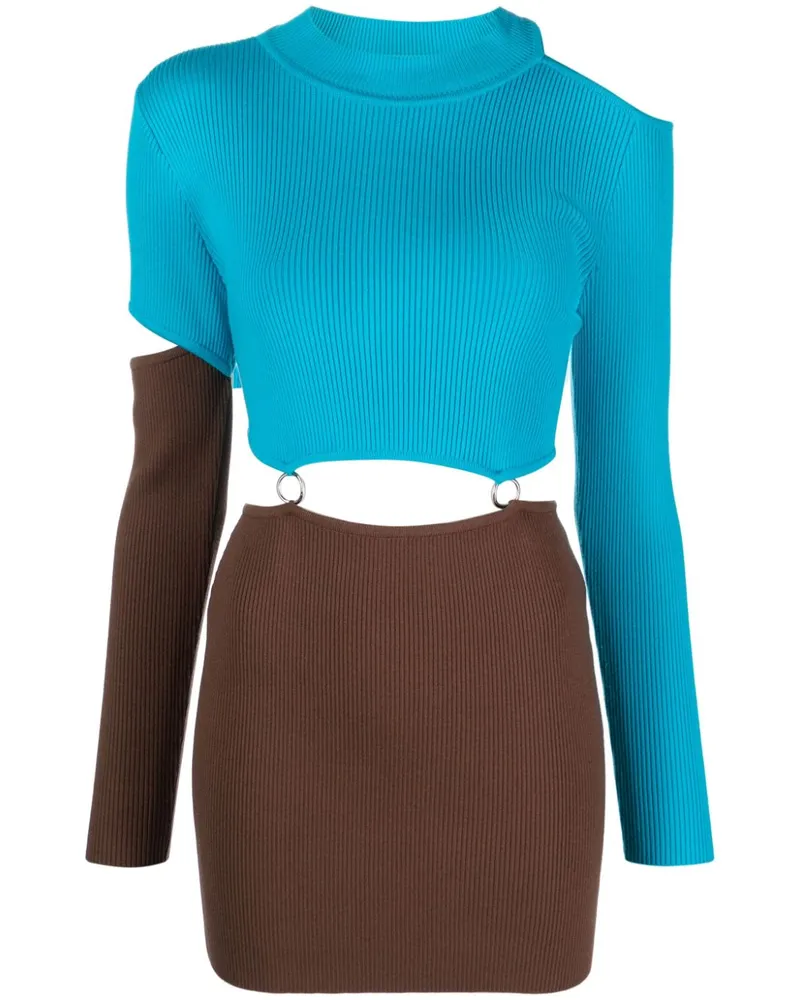 Andersson Bell Zweifarbiges Kleid - Blau Blau