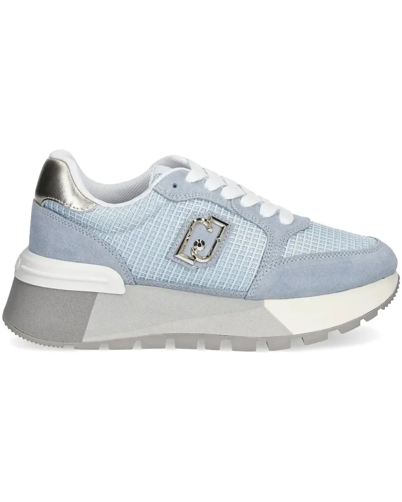 Liu Jo Plateau-Sneakers mit Mesh - Blau Blau
