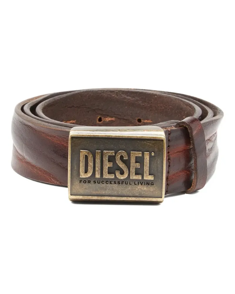 Diesel B-Metal Gürtel - Braun Braun