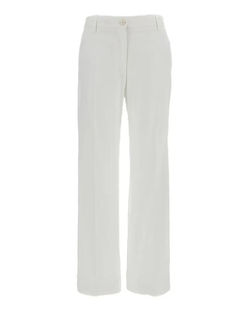 Alberto Biani buttoned trousers - Weiß Weiß