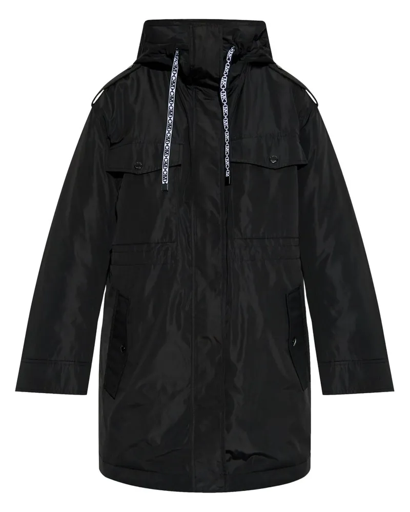 Michael Kors Parka mit Kapuze - Schwarz Schwarz