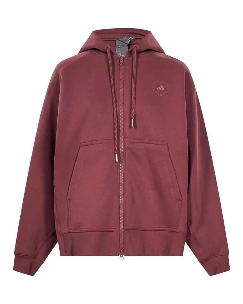 adidas Kapuzenjacke mit Logo-Print - Rot Rot