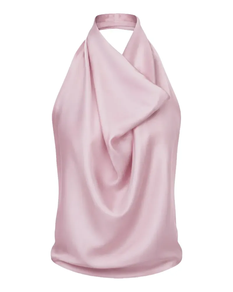 Carven silk drap backless top - Rosa Rosa