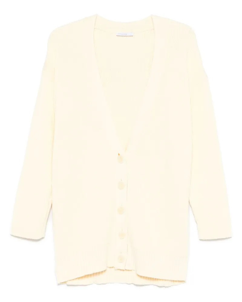 Patrizia Pepe Cardigan mit V-Ausschnitt - Gelb Gelb
