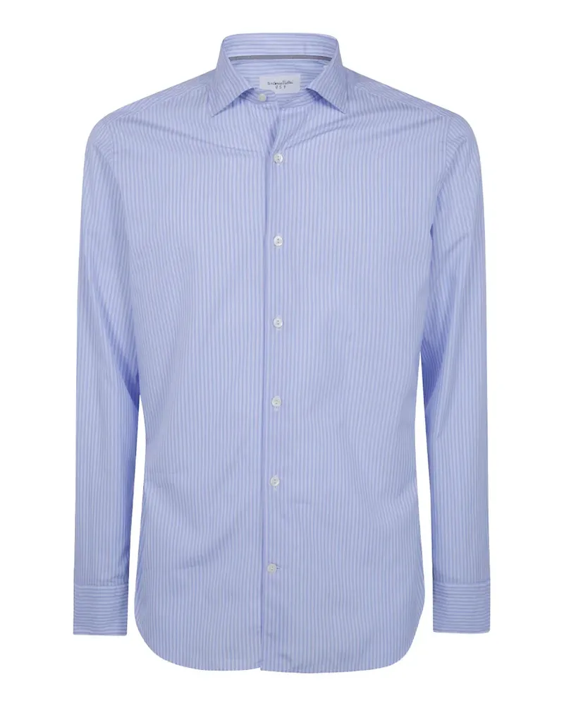 Tintoria Mattei vertical-stripe shirt - Blau Blau