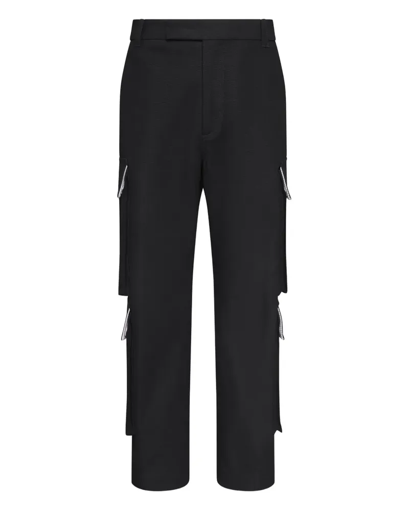 Thom Browne Cargohose mit Reißverschlussdetail - Schwarz Schwarz