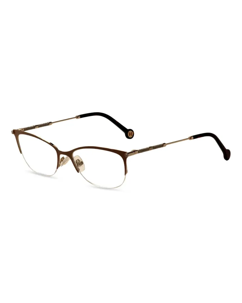 Carolina Herrera New York Cat-Eye-Brille mit Glitter - Braun Braun