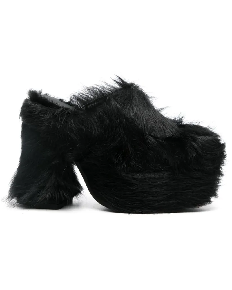 Eckhaus Latta Climax Mules 100mm - Schwarz Schwarz