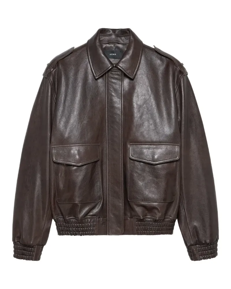 Arma Astra Jacke mit Klappentasche - Braun Braun