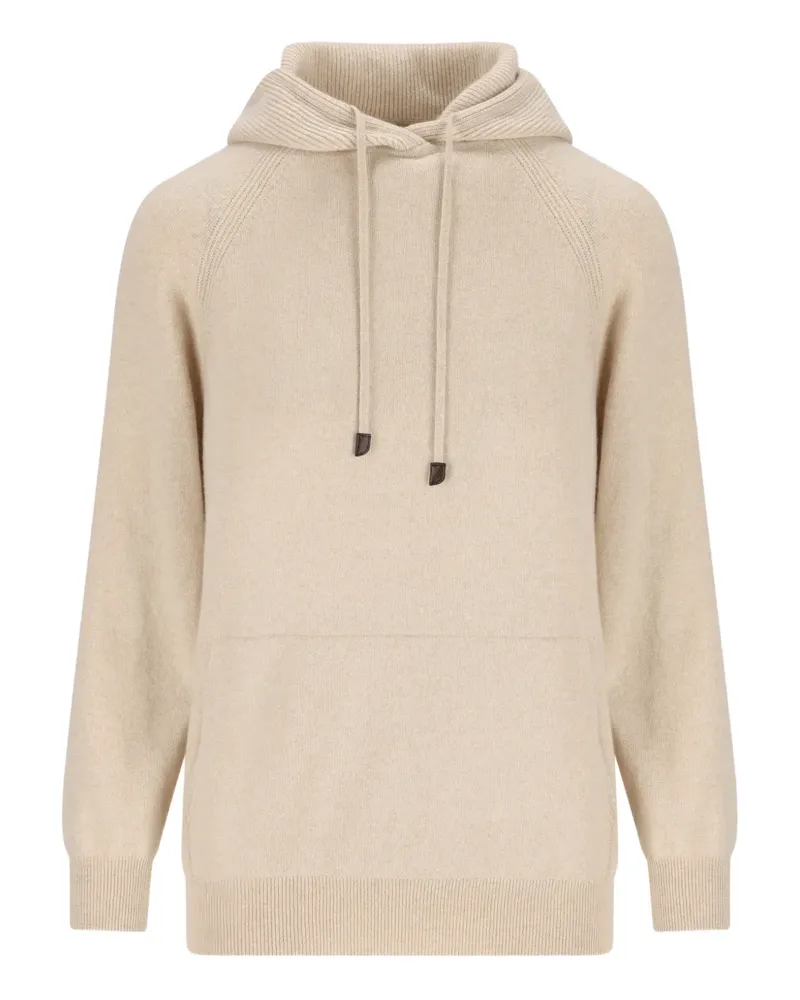 Loro Piana cashmere hoodie - Nude Nude