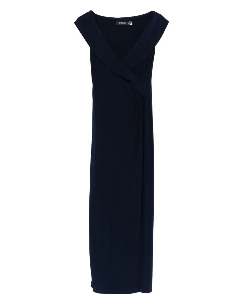 Ralph Lauren Maxikleid mit V-Ausschnitt - Blau Blau