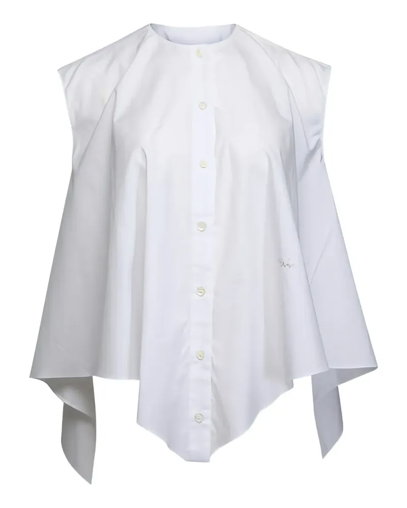 Marni Drapierte Bluse - Weiß Weiß